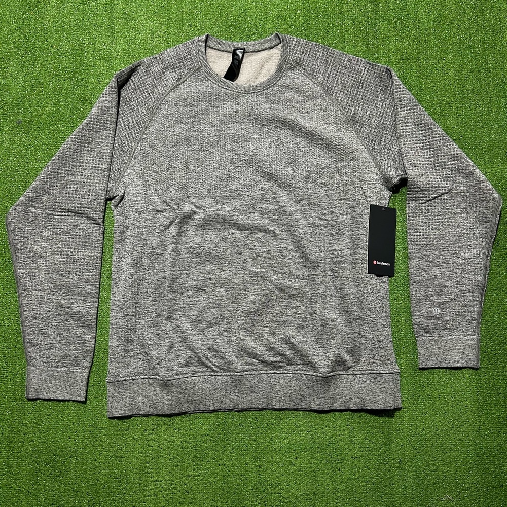 LULULEMON Engineered Warmth LS Merino Wool Crew Top Men Size XL RUNNING GOLF NEW